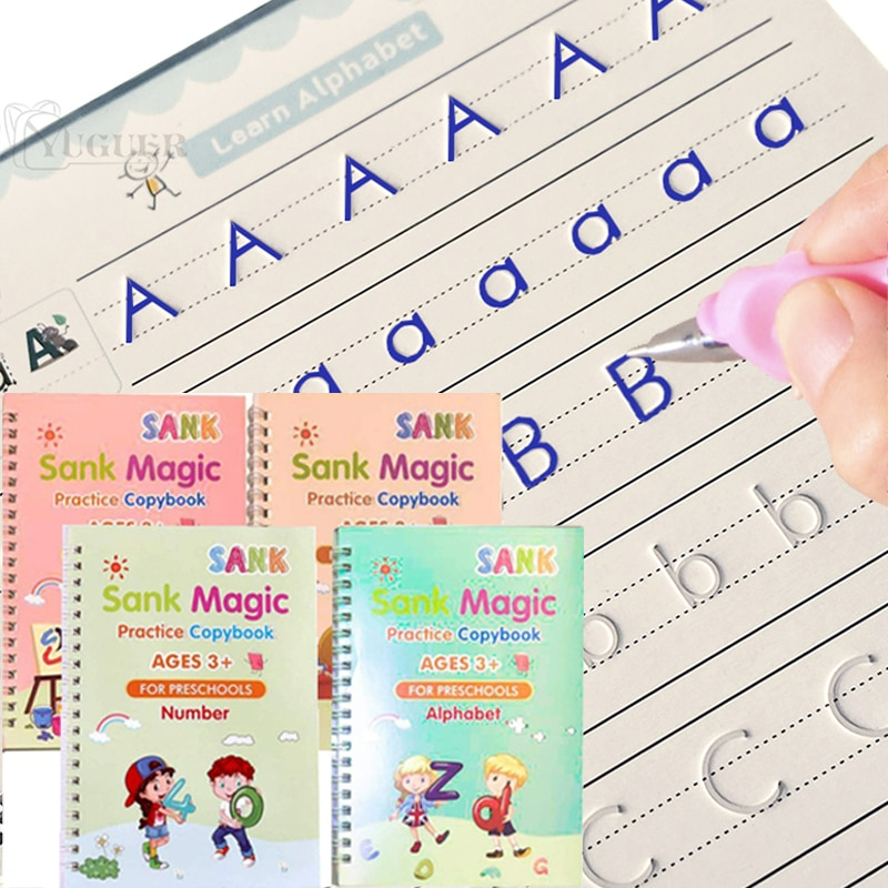 ScribbleJoy Book - Reusable Educational Writing Book for Kids