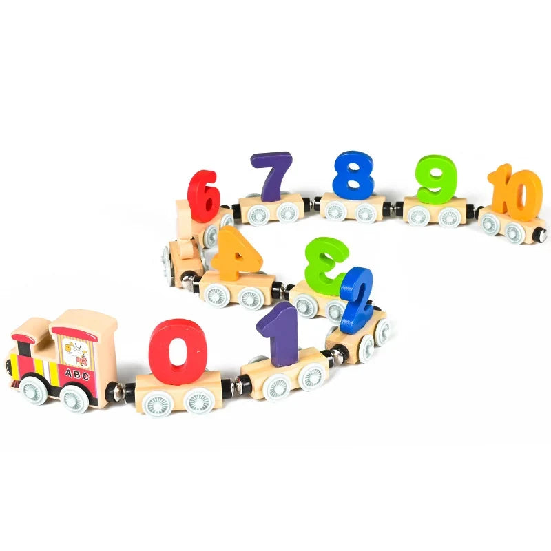 Gronavex - Educational Wooden Train Toy for Kids