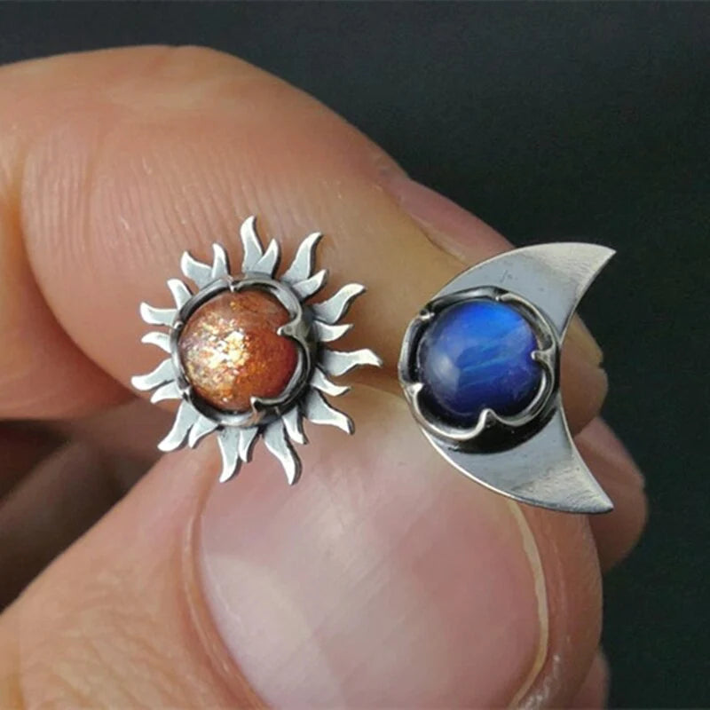 Sun and Moon Earrings - Celestial Design for Everyday Elegance