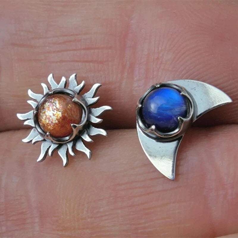 Sun and Moon Earrings - Celestial Design for Everyday Elegance