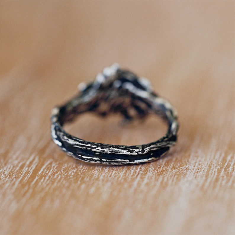 Iris Moonstone Statement Ring - Bold Elegant Statement Piece