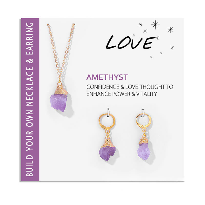MoraVeil - Crystal Jewelry Set with Necklace and Earrings