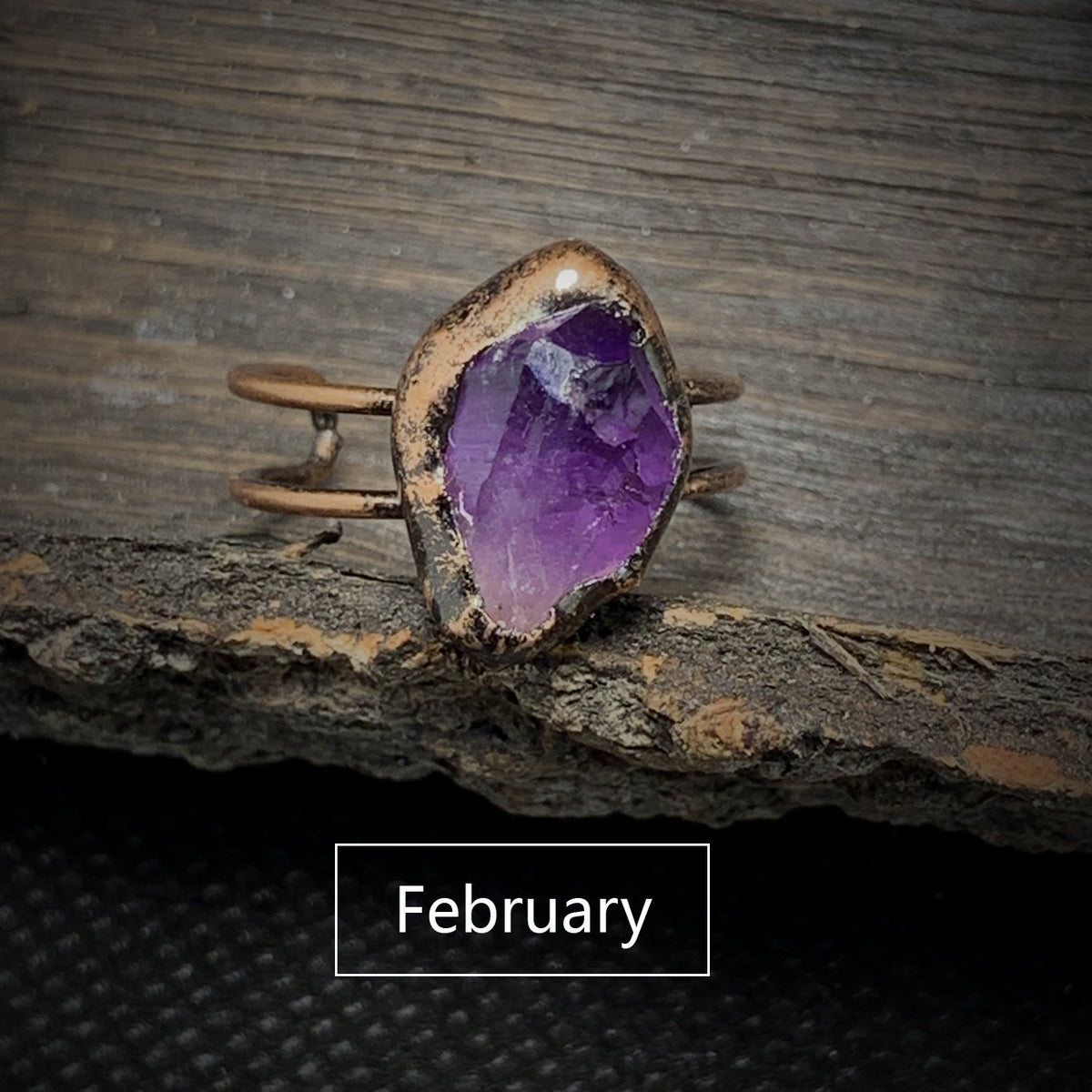 Cadria - Natural Raw Birthstone Ring