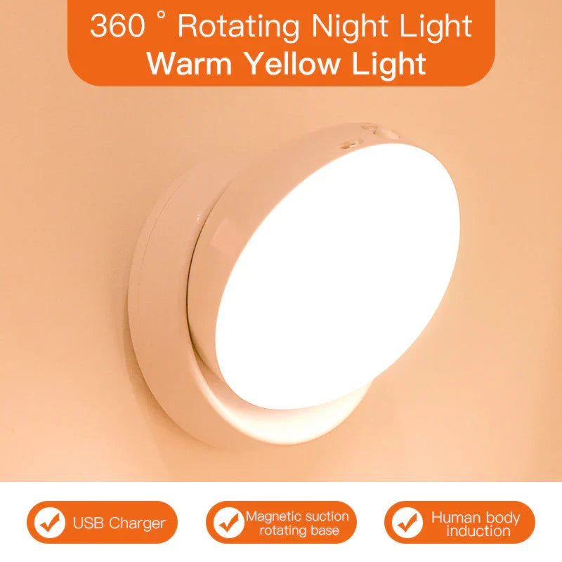 ElaraMotion - Motion-Sensor LED Night Light with Adjustable Beam
