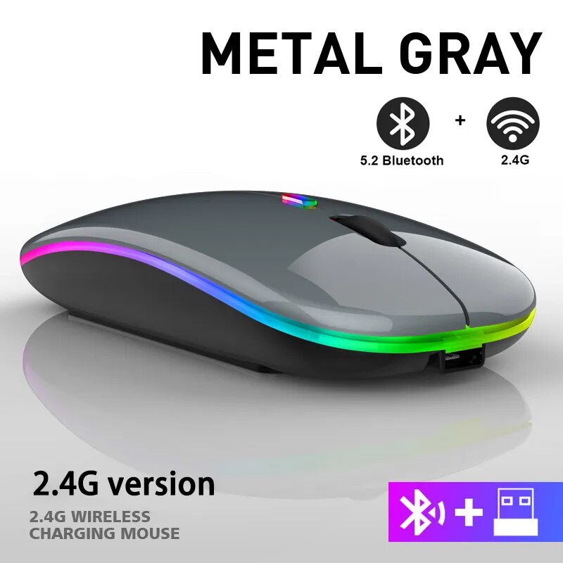 LuxeClick Mouse - Wireless Rechargeable Bluetooth Mouse