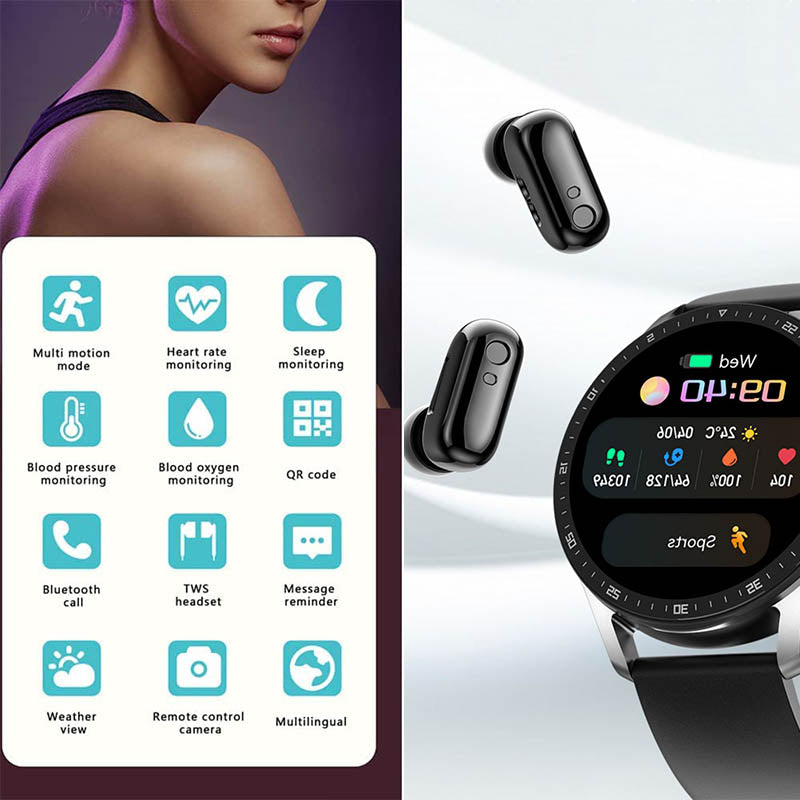 Kynetic Watch - Wireless Smartwatch with Built-In Earbuds