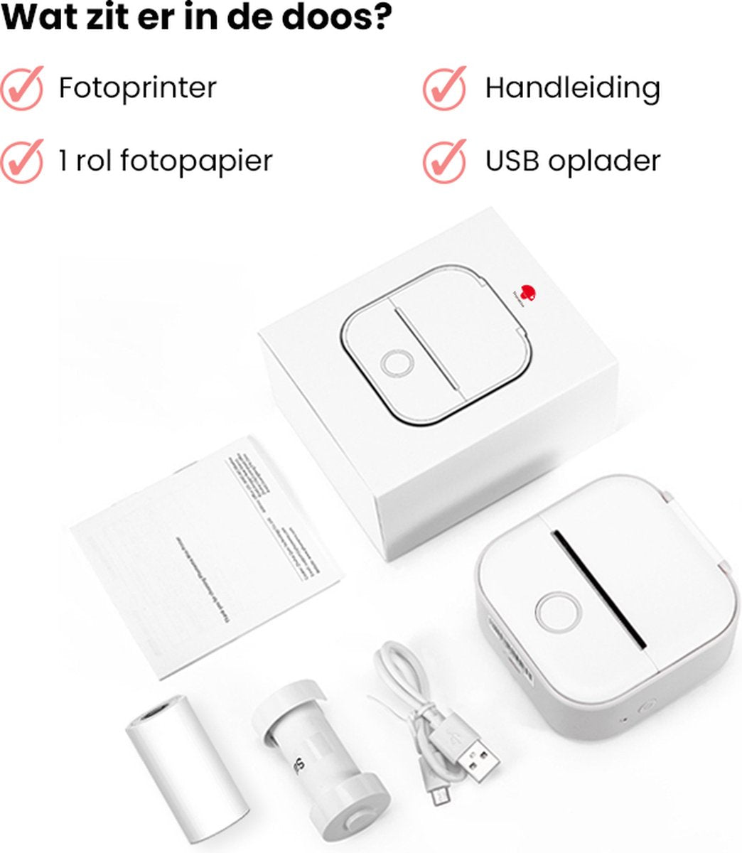 Pocket Printer - Portable Mini Sticker & Label Printer