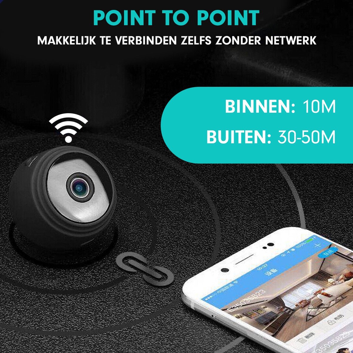 SafetyCam WiFi Camera - Compact 1080p Security Camera