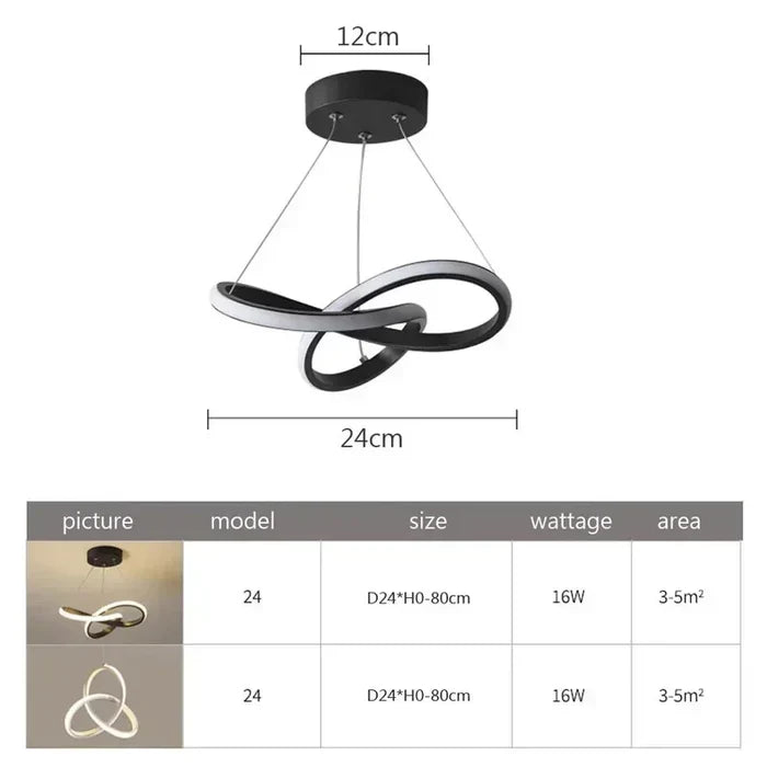 WaveGlow Ceiling Light - Stylish LED Ceiling Lamp with Remote Control