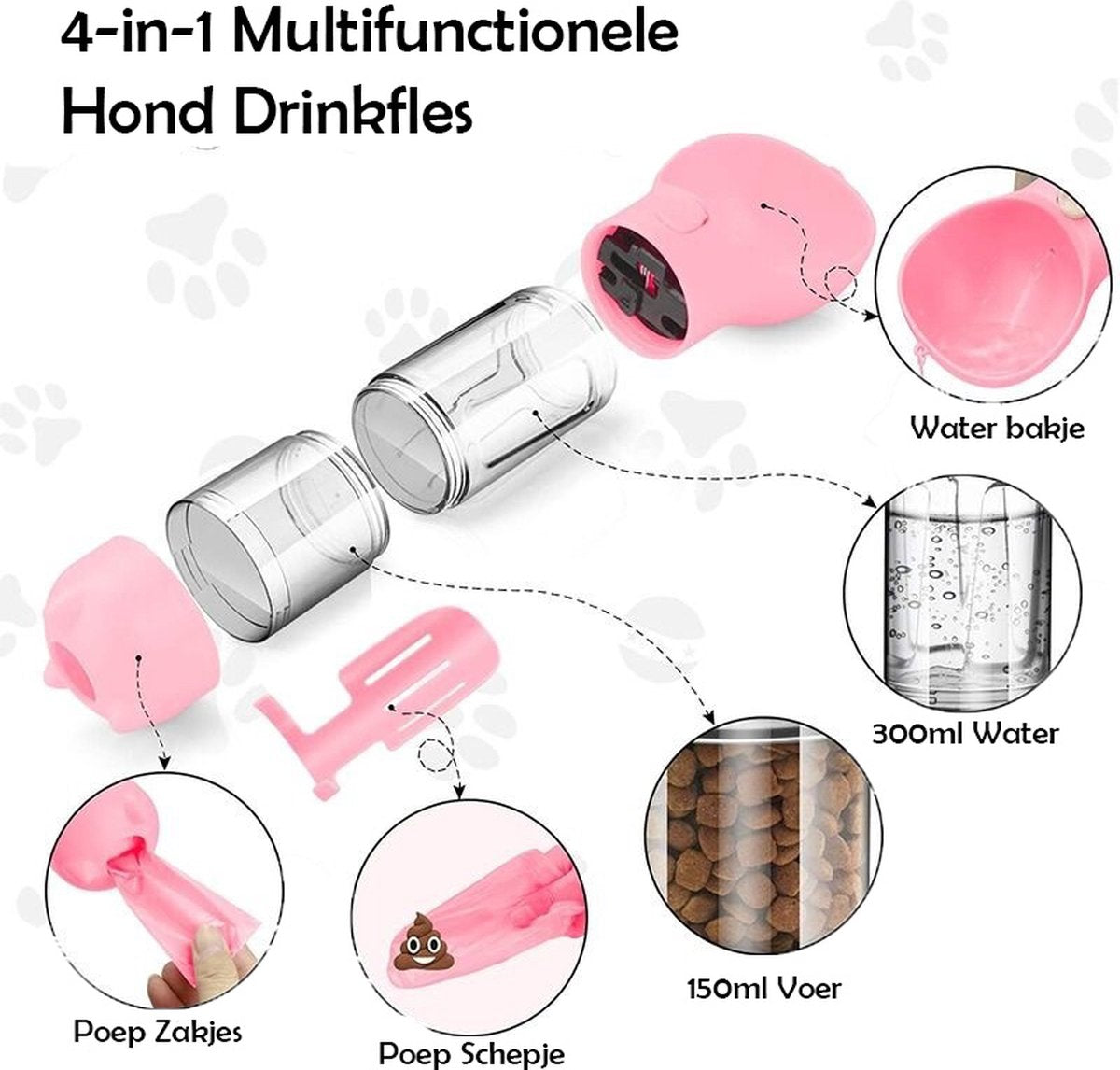 Snackbuddy Pro - Portable Dog Food and Water Dispenser