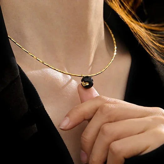 Iris Necklace - Vintage Gold-Dipped Statement Necklace