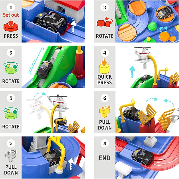 RescueTrack Adventure Set - Educational Toddler Learning Toy