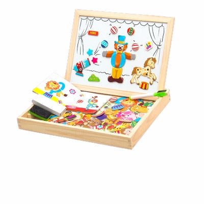 DrawPlay Board - Creative Wooden Magnetic Chalkboard for Kids