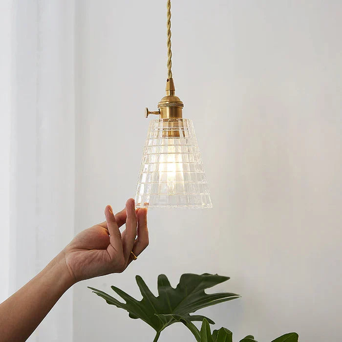 OpulentGlow Pendant - Elegant Handblown Glass Pendant Light
