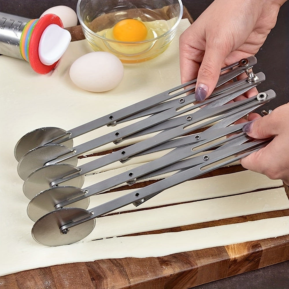 Slizer - Multifunctional 5-Wheel Pizza and Dough Cutter with Handle