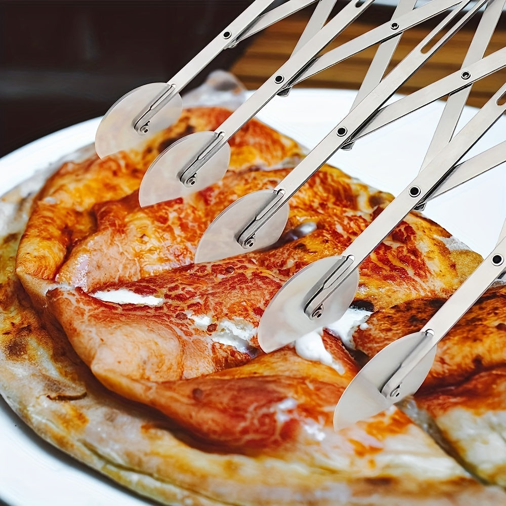 Slizer - Multifunctional 5-Wheel Pizza and Dough Cutter with Handle