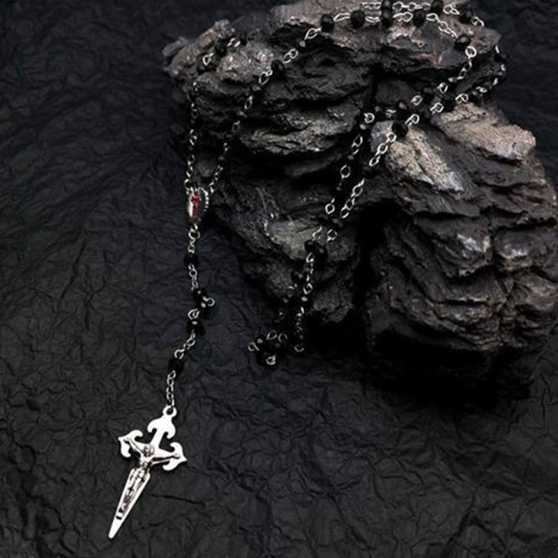 Lamira Heart Rosary Necklace - Cat's Eye Stone Necklace