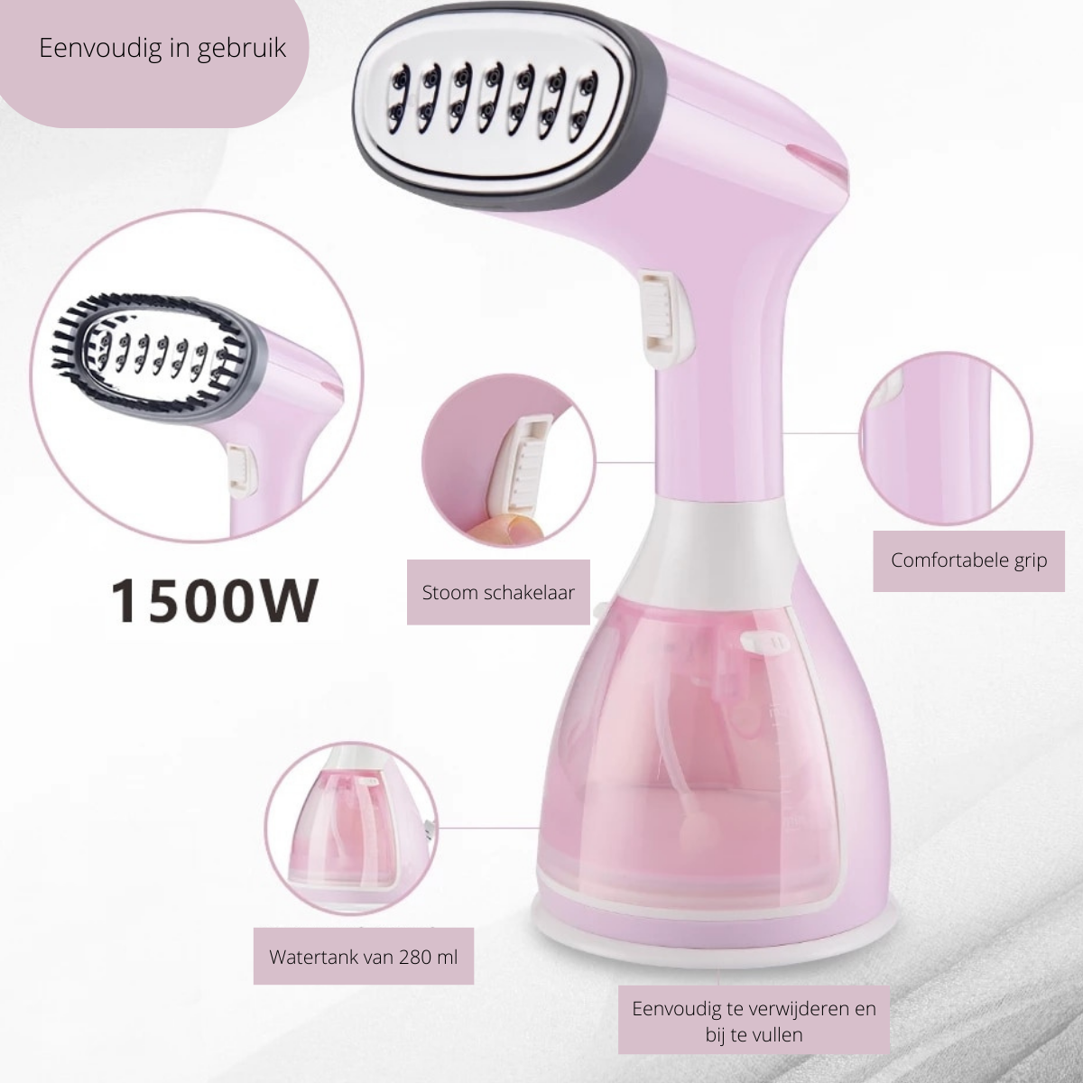 SteamEase - Compact Portable Wrinkle-Free Garment Steamer