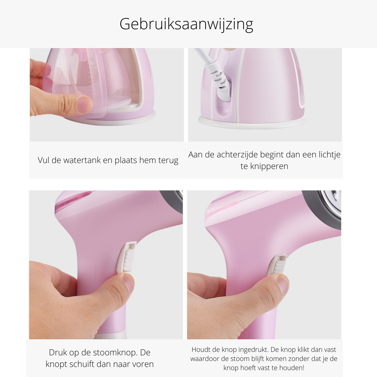 SteamEase - Compact Portable Wrinkle-Free Garment Steamer