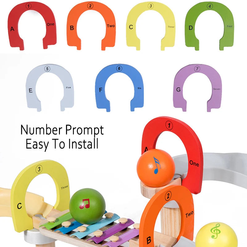 MusicBlocks Toy - Wooden Sensory Blocks for Early Development