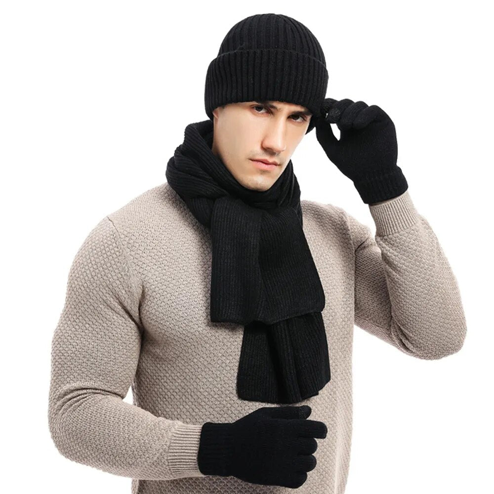 ArcticStyle - Trendy Winter Set with Hat and Gloves