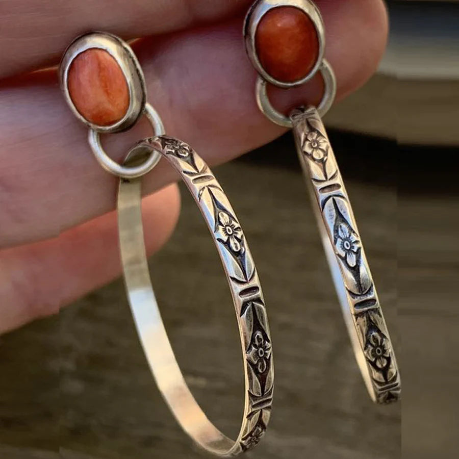 Nalani - Vintage-Inspired Boho Onyx Earrings