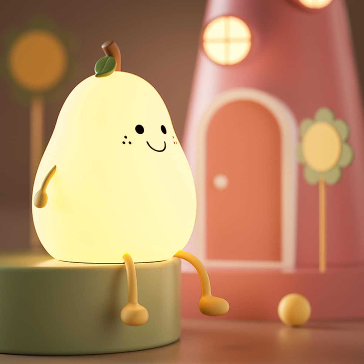 Lombrick - Rechargeable USB Pear-Shaped Bedside Lamp