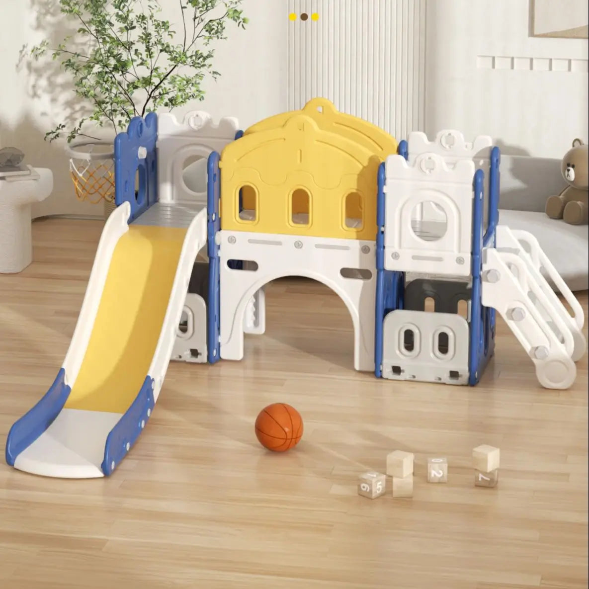 Mini Play Haven - Multifunctional Swing and Slide Set