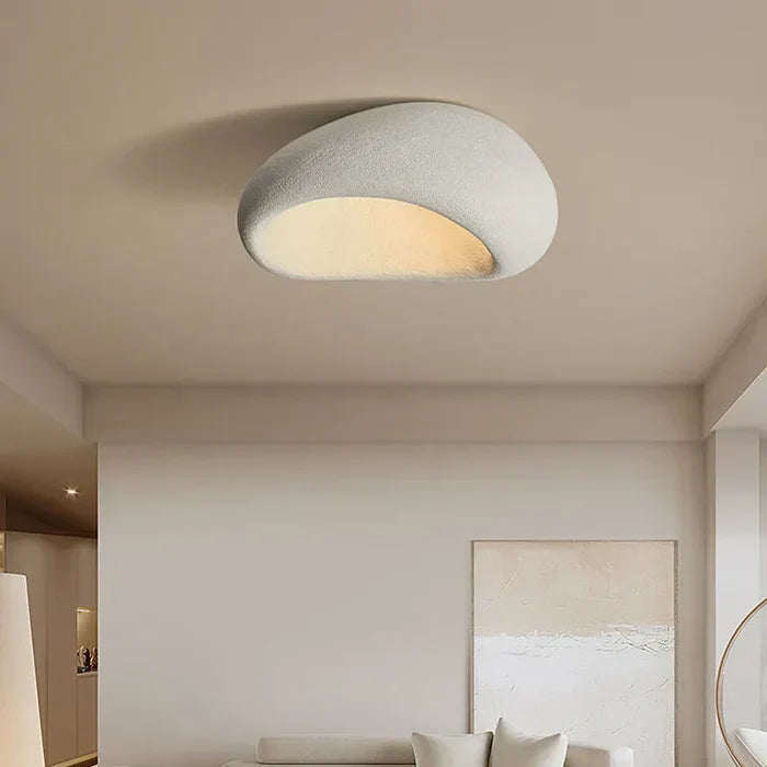 SereneAura Ceiling Light - Natural Wabi-Sabi Design for a Calm, Modern Home