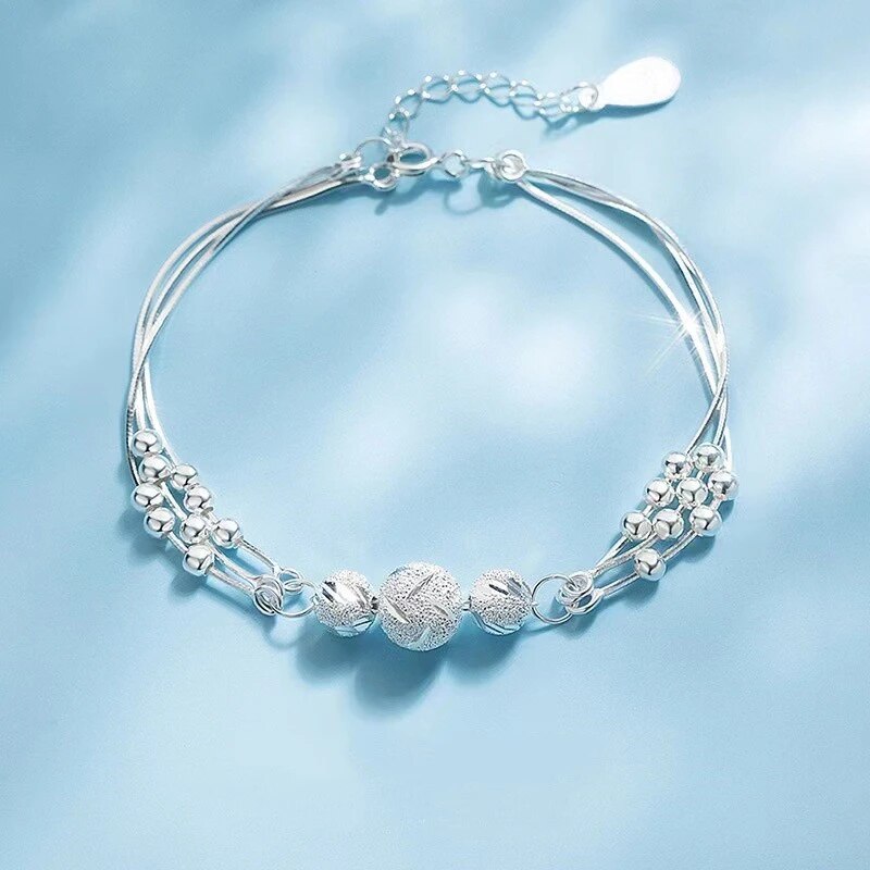 Imperla Pearl Bracelet - Elegant Silver Design with Shimmering Accents