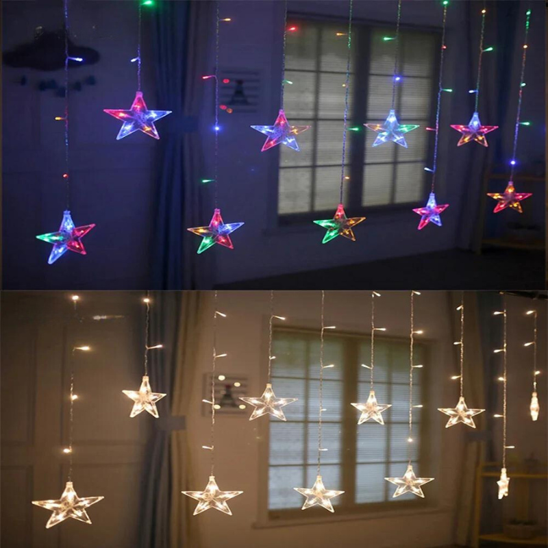 FestiveLights String - Star and Moon Light Garland