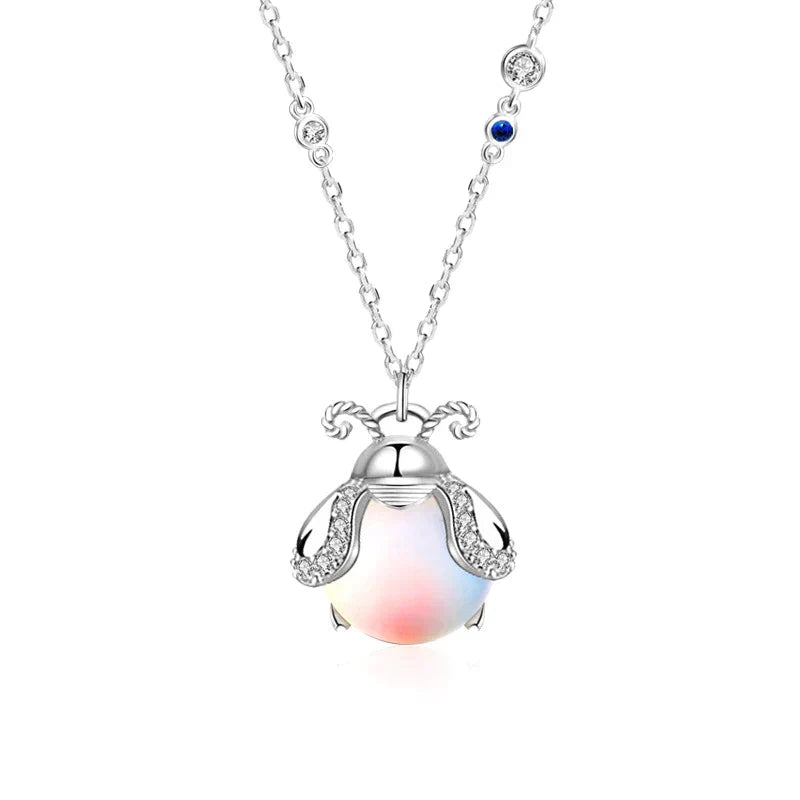 Firefly Moonstone Necklace - Unique and Radiant Design
