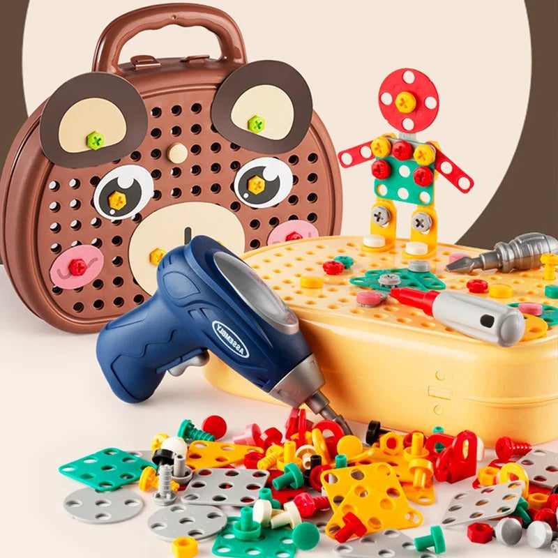 ToolMaster Kids - Creative Tool Set with Mini Drill for Young Builders