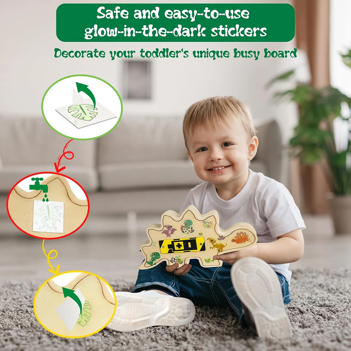 Lynkbrook - Dino Busy Board Toy for Toddlers