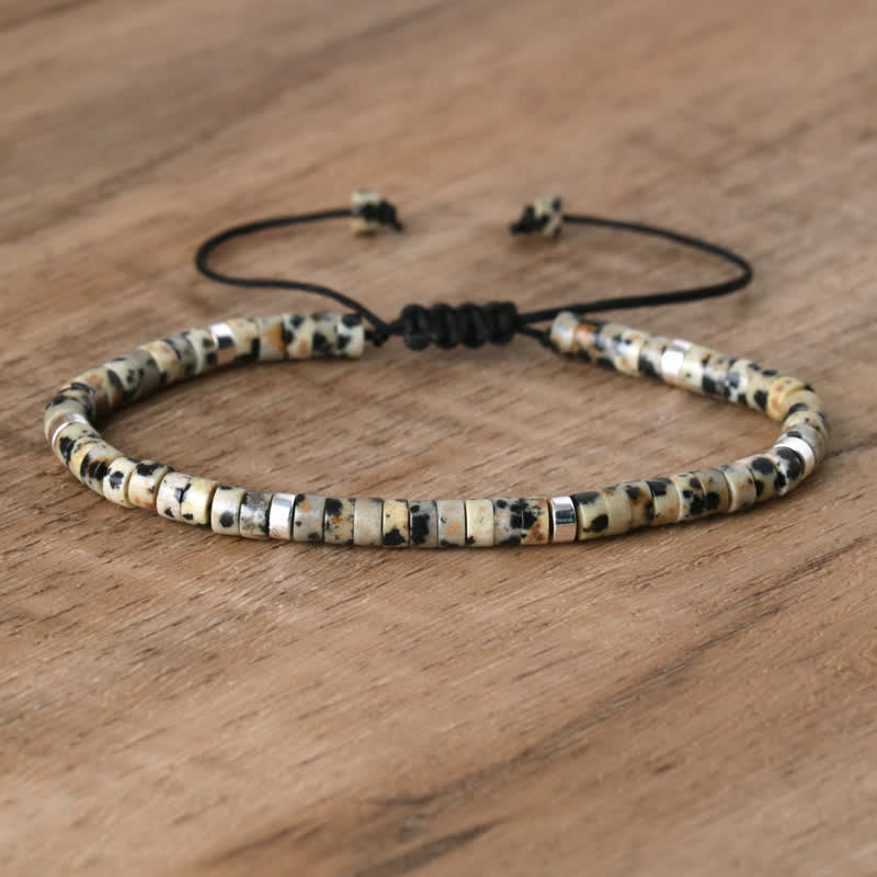 Seraphina Bracelet - Braided Natural Stone Bead Design