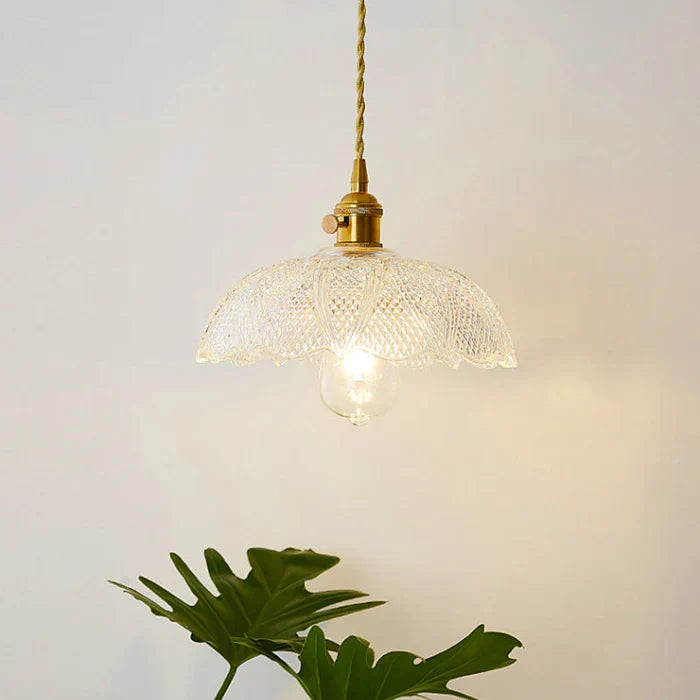 OpulentGlow Pendant - Elegant Handblown Glass Pendant Light