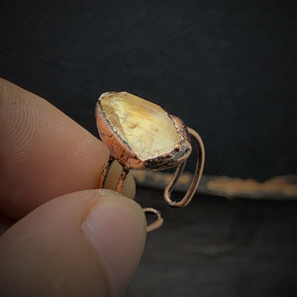 Cadria - Natural Raw Birthstone Ring
