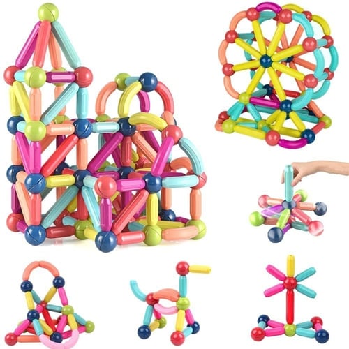 MagicBlocks Toy - Magnetic Building Blocks with Storage Box