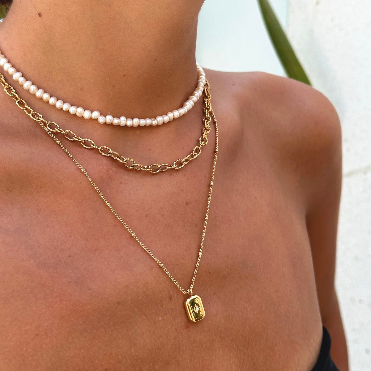 Gyrelune - Sparkling Cubic Zirconia Necklace