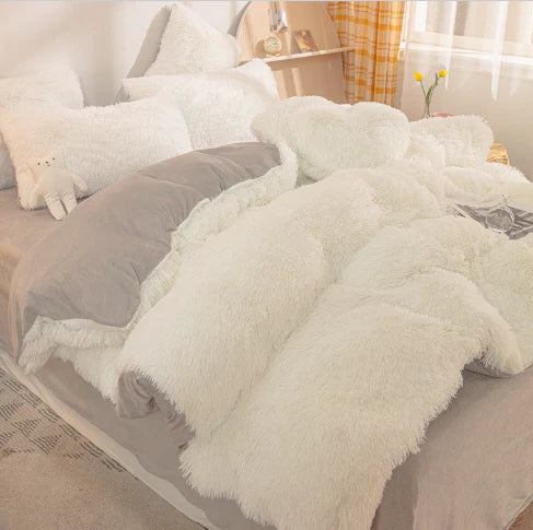 FluffCandy - Plush Duvet Cover Set for Winter Warmth