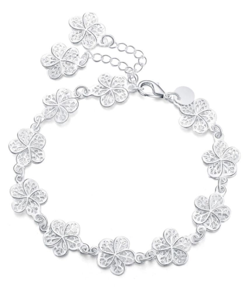 AveleLink - Elegant Silver Filigree Bracelet with Unique Links