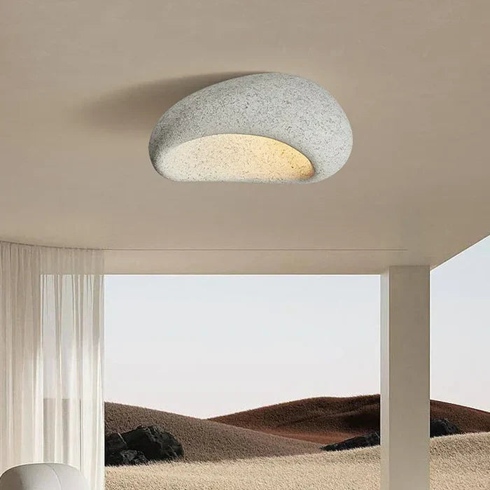 SereneAura Ceiling Light - Natural Wabi-Sabi Design for a Calm, Modern Home