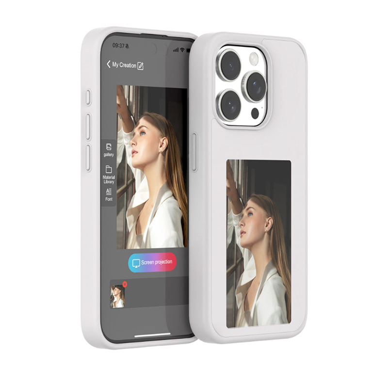 CustomView Case - Customizable iPhone Protection with E-Ink Display