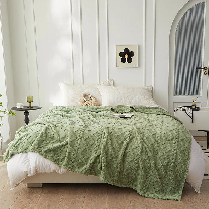CozyLuxe - Luxury Lambswool Blanket for the Bedroom