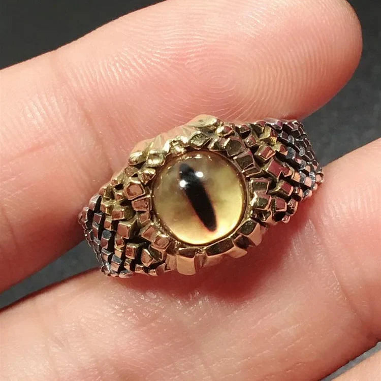 Damon - Adjustable Demon Eye Snake Ring