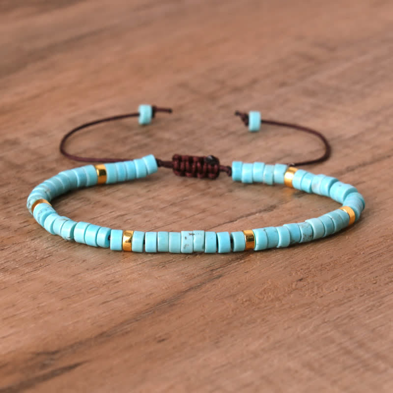 Seraphina Bracelet - Braided Natural Stone Bead Design