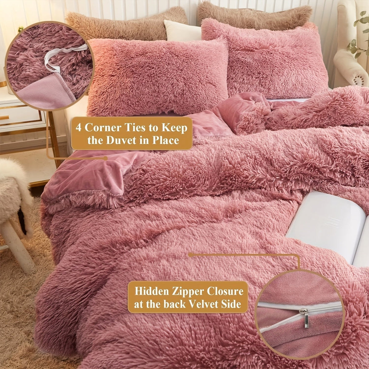 Bomrick - Cozy 3-Piece Bedding Set