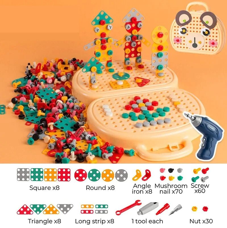 BuildMaster ToolBox - A Creative Montessori Building Set for Kids
