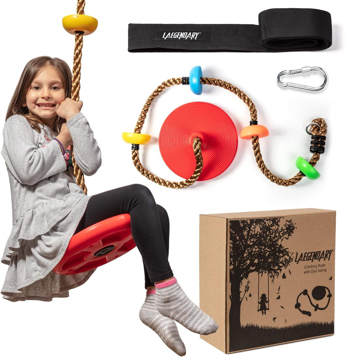 RangerNest - Tree Swing Set with Climbing Rope
