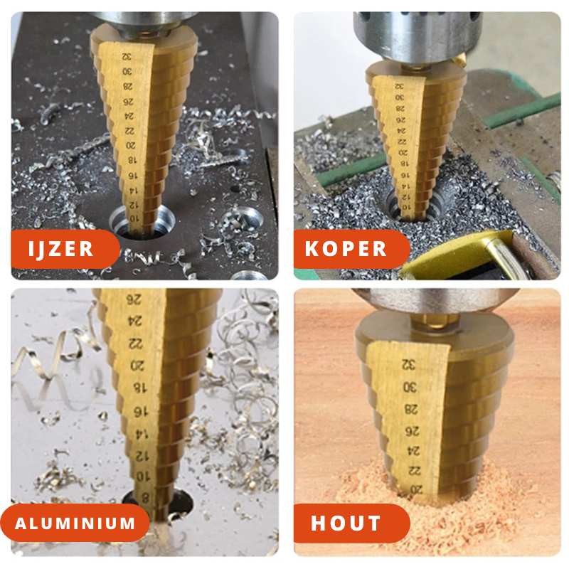 TitaniumPro Drill Set - Precision Drill Bits for Metal and Wood